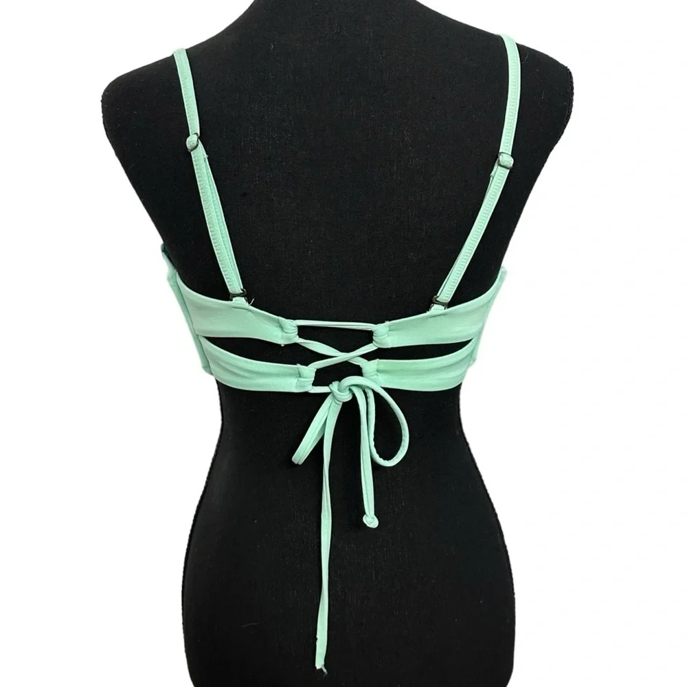 Maaji Bikini Top Seafoam Green Underwire Beach Vacation Summer Size Extra Large